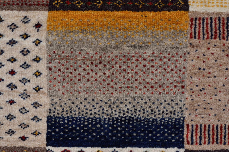 Gabbeh Teppich - Loribaft Indus - 348 x 248 cm - dunkelbeige
