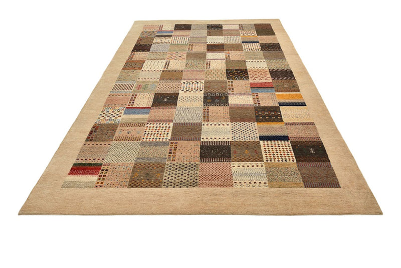 Gabbeh Teppich - Loribaft Indus - 308 x 200 cm - dunkelbeige