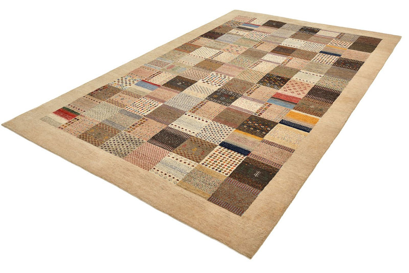 Gabbeh Teppich - Loribaft Indus - 308 x 200 cm - dunkelbeige
