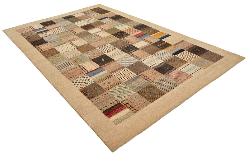Gabbeh Teppich - Loribaft Indus - 308 x 200 cm - dunkelbeige