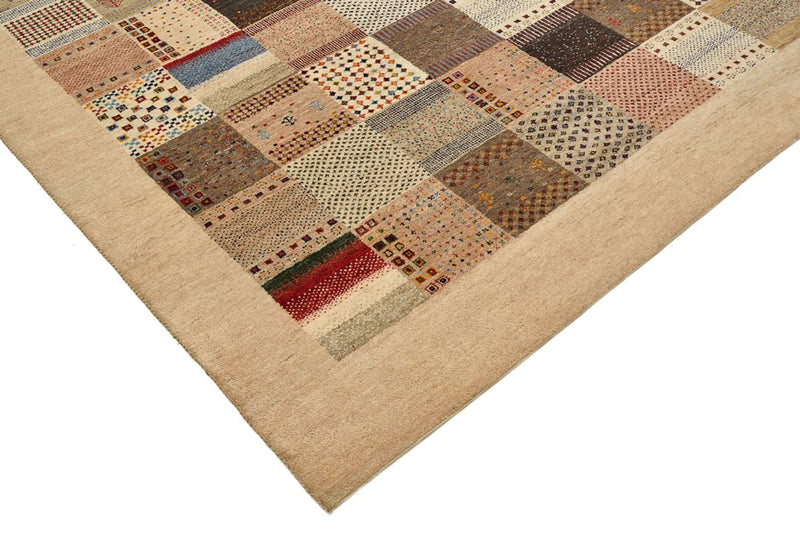 Gabbeh Teppich - Loribaft Indus - 308 x 200 cm - dunkelbeige