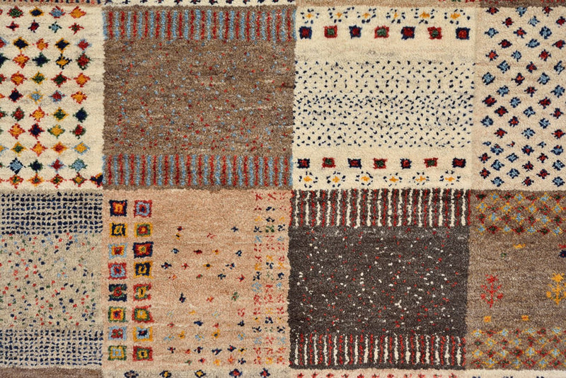 Gabbeh Teppich - Loribaft Indus - 308 x 200 cm - dunkelbeige