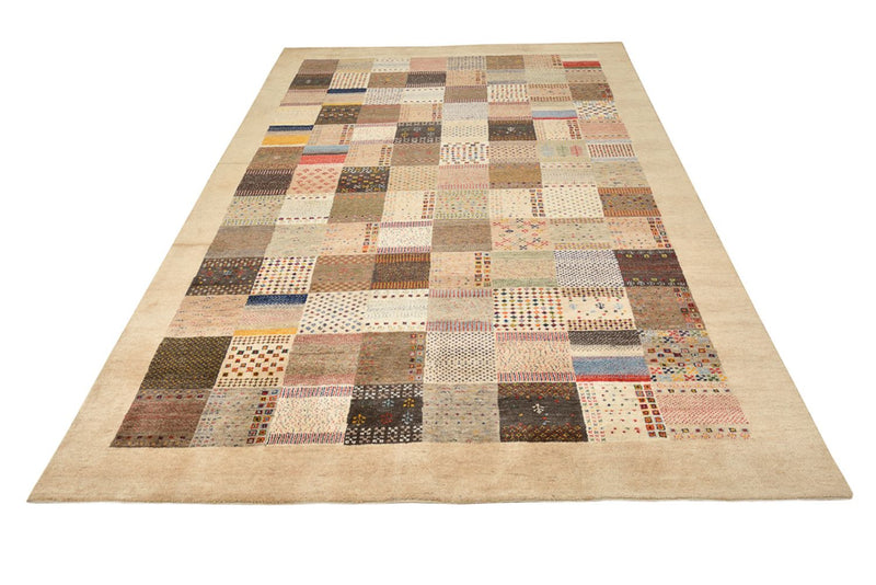 Gabbeh Teppich - Loribaft Indus - 308 x 200 cm - dunkelbeige