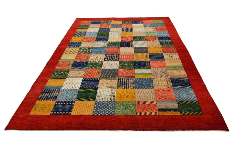 Gabbeh Teppich - Loribaft Indus - 305 x 203 cm - mehrfarbig