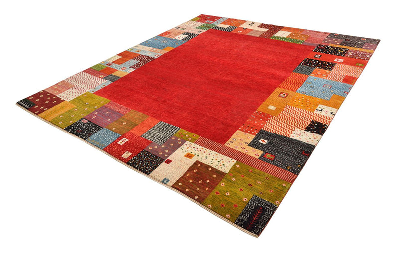 Gabbeh Teppich - Loribaft Indus - 294 x 247 cm - rot