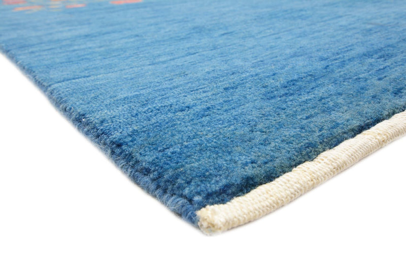 Gabbeh Teppich - Loribaft Indus - 243 x 177 cm - blau
