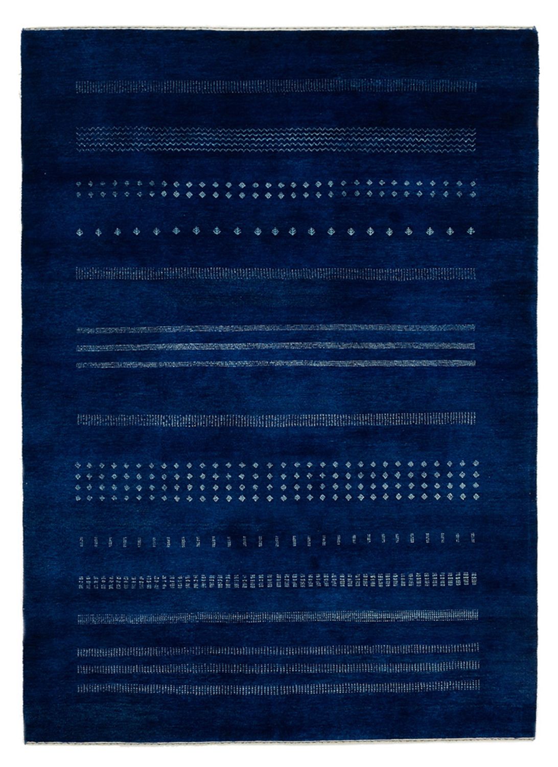 Gabbeh Teppich - Loribaft Indus - 237 x 172 cm - dunkelblau