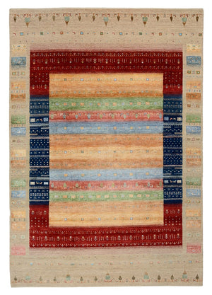 Gabbeh Teppich - Loribaft Indus - 300 x 206 cm - mehrfarbig