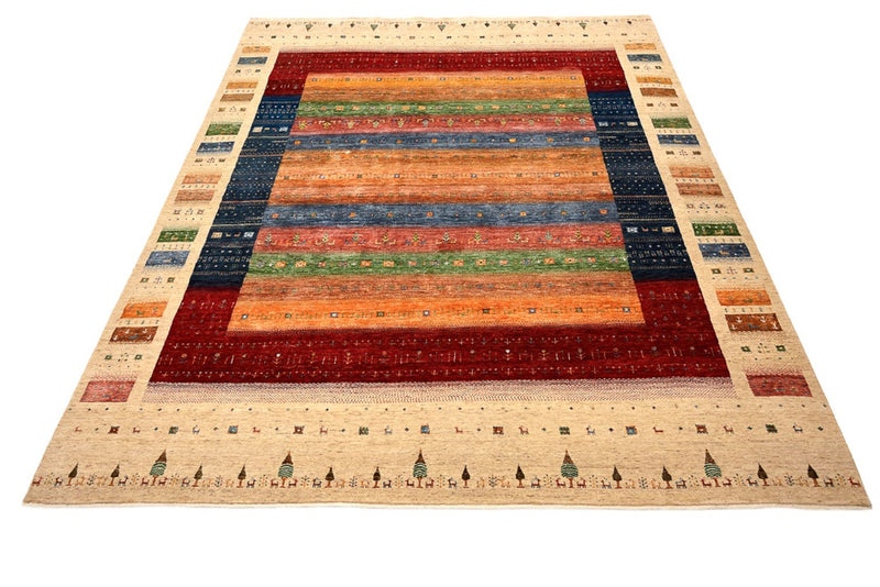 Gabbeh Teppich - Loribaft Indus - 300 x 251 cm - mehrfarbig