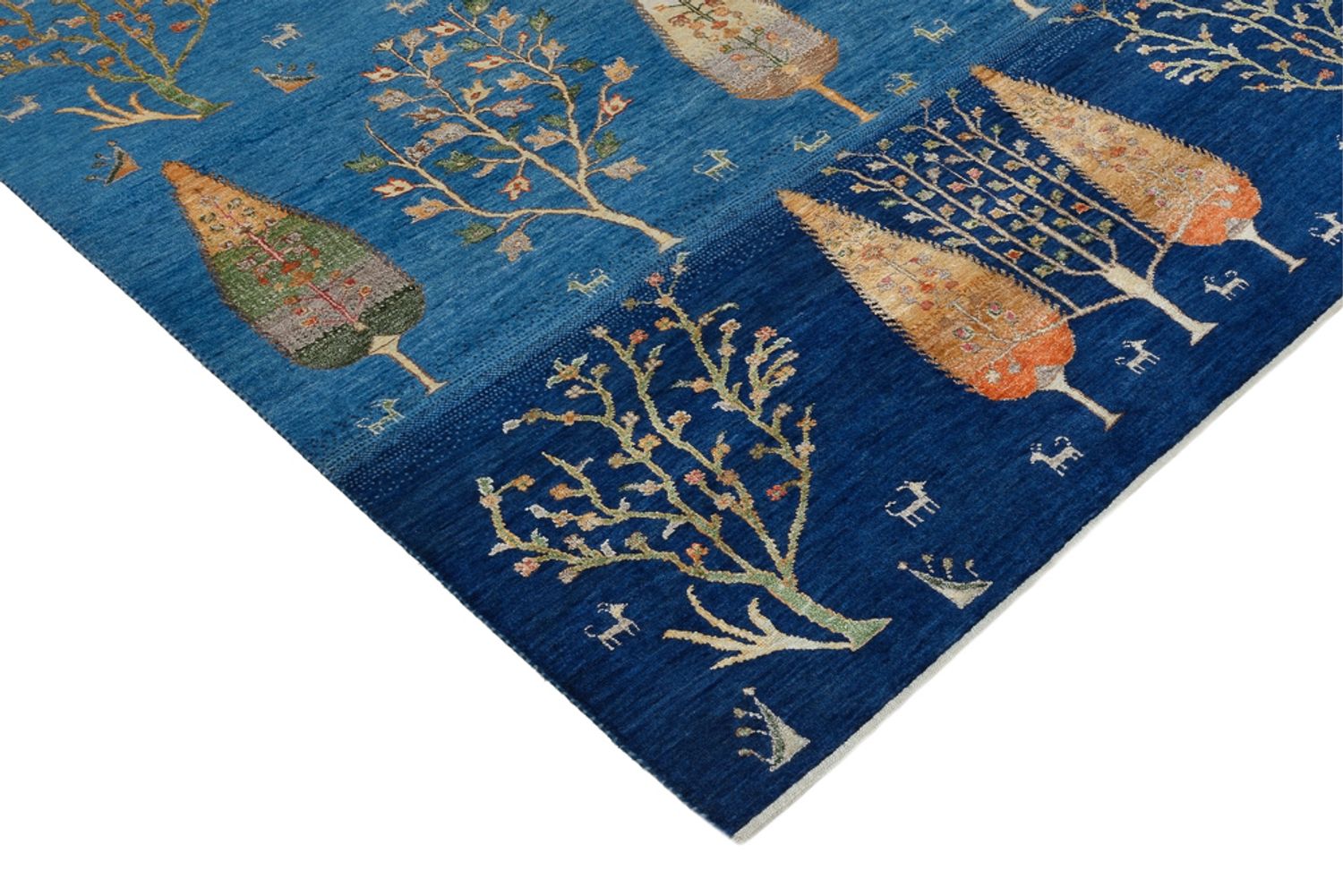 Gabbeh Teppich - Loribaft Indus - 206 x 150 cm - blau