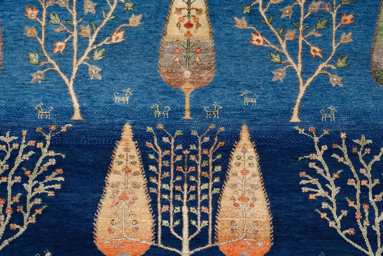 Gabbeh Teppich - Loribaft Indus - 206 x 150 cm - blau