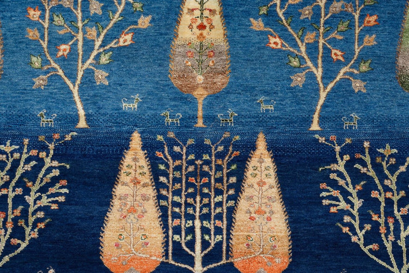 Gabbeh Teppich - Loribaft Indus - 206 x 150 cm - blau