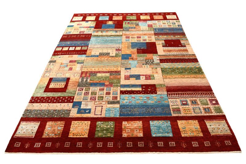 Gabbeh Teppich - Loribaft Indus - 240 x 178 cm - mehrfarbig