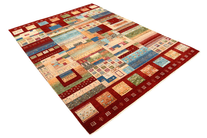 Gabbeh Teppich - Loribaft Indus - 240 x 178 cm - mehrfarbig