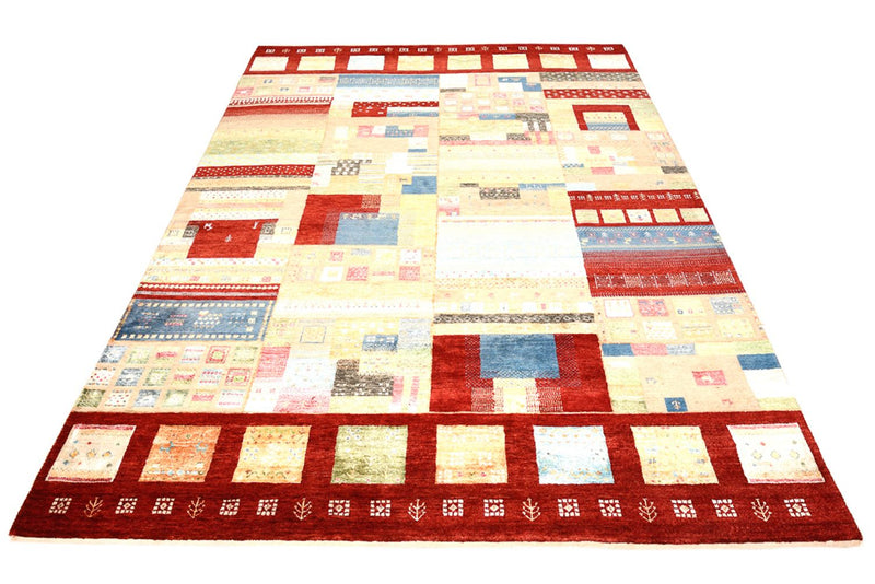 Gabbeh Teppich - Loribaft Indus - 240 x 178 cm - mehrfarbig