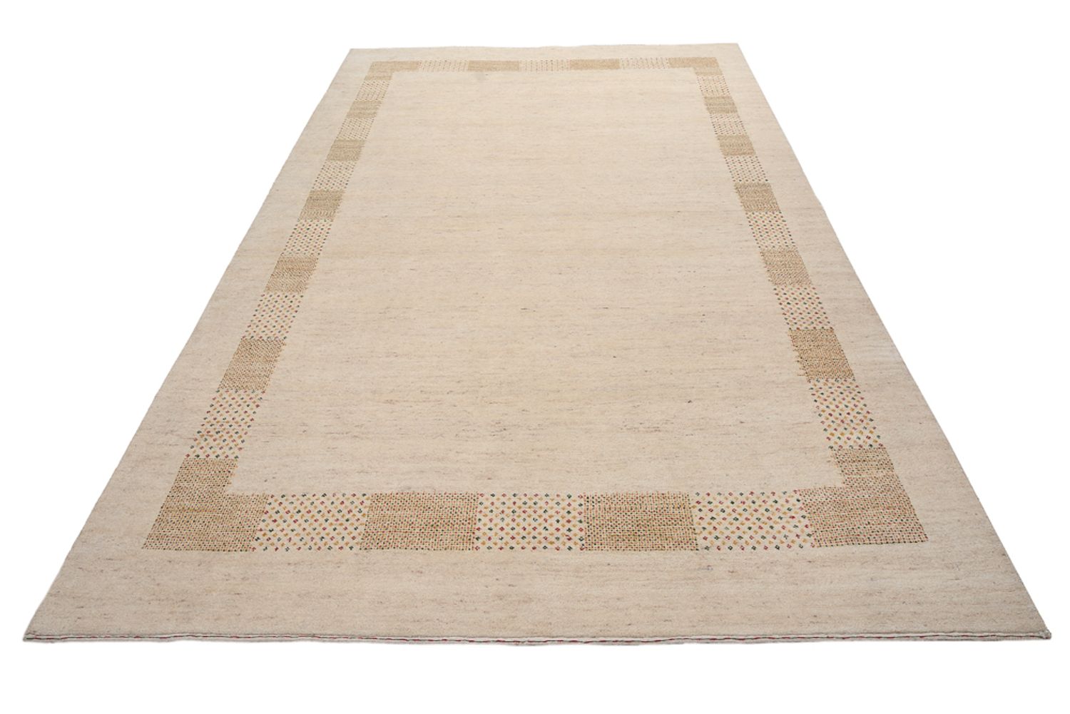 Gabbeh Teppich - Loribaft Indus - 295 x 191 cm - hellbeige