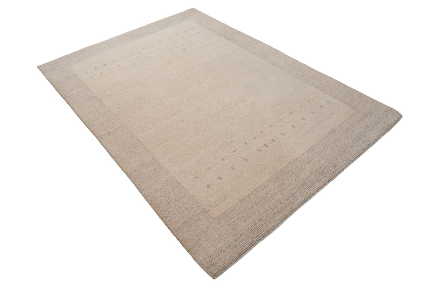 Gabbeh Teppich - Loribaft Indus - 201 x 146 cm - hellgrau