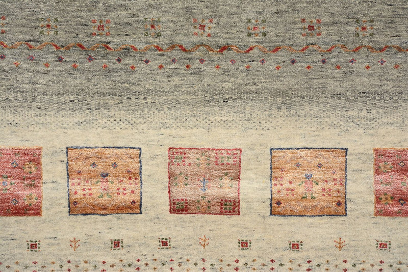 Gabbeh Teppich - Loribaft Indus - 207 x 158 cm - dunkelbeige
