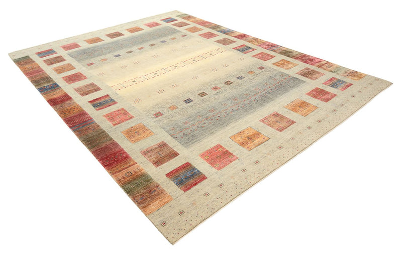 Gabbeh Teppich - Loribaft Indus - 336 x 250 cm - dunkelbeige