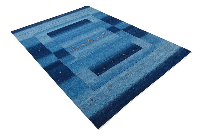 Gabbeh Teppich - Loribaft Indus - 235 x 169 cm - seeblau