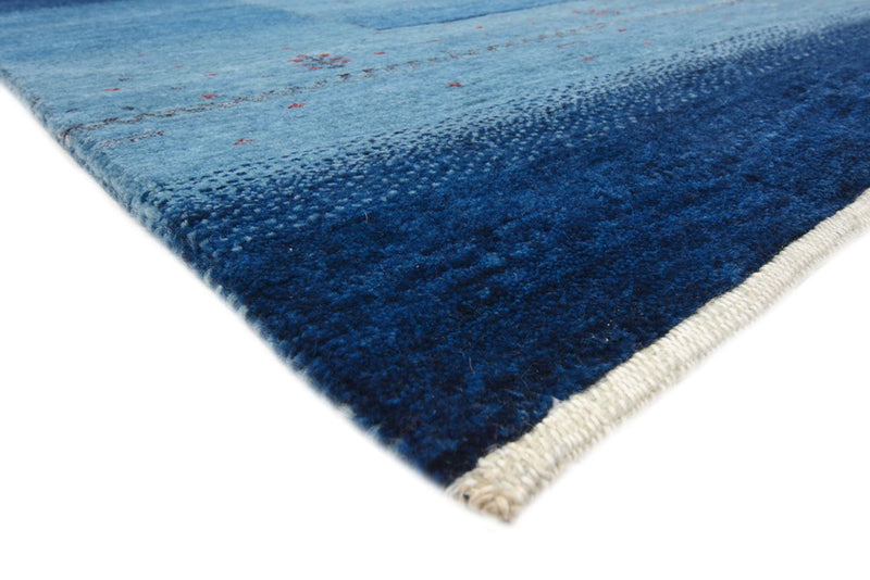 Gabbeh Teppich - Loribaft Indus - 235 x 169 cm - seeblau
