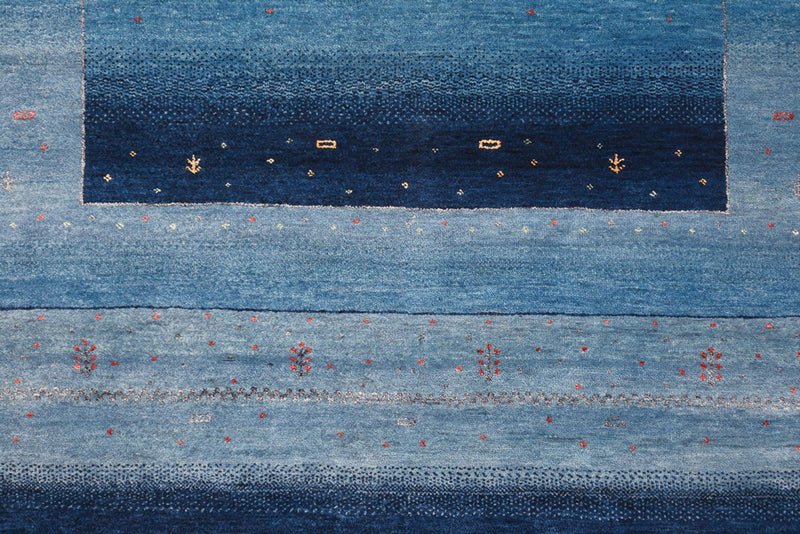 Gabbeh Teppich - Loribaft Indus - 235 x 169 cm - seeblau