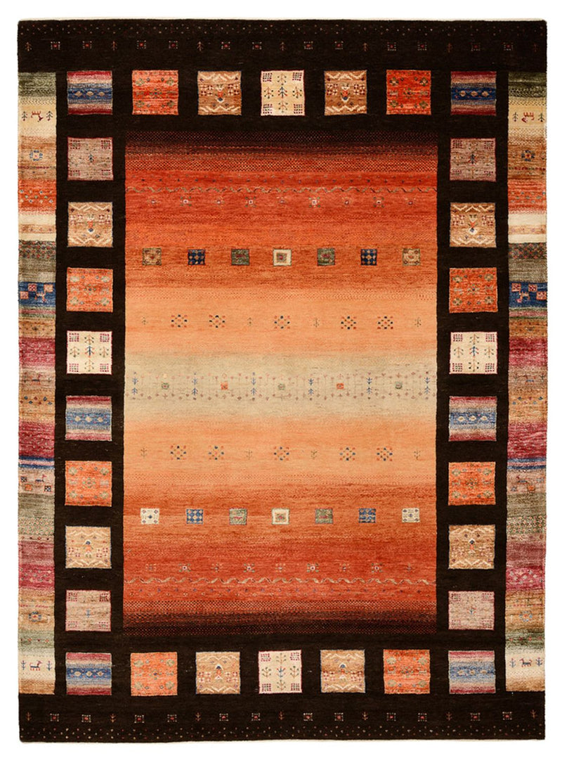 Gabbeh Teppich - Loribaft Indus - 244 x 178 cm - mehrfarbig