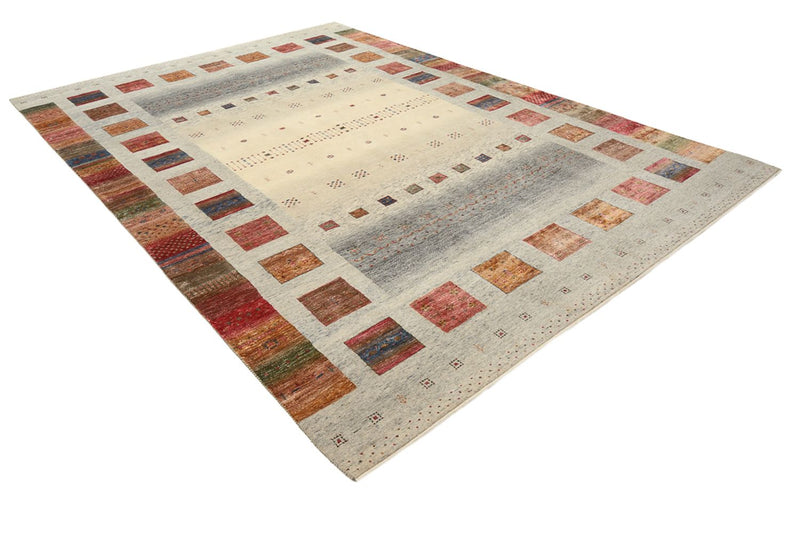 Gabbeh Teppich - Loribaft Indus - 354 x 248 cm - dunkelbeige