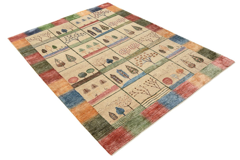 Gabbeh Teppich - Loribaft Indus - 201 x 157 cm - mehrfarbig