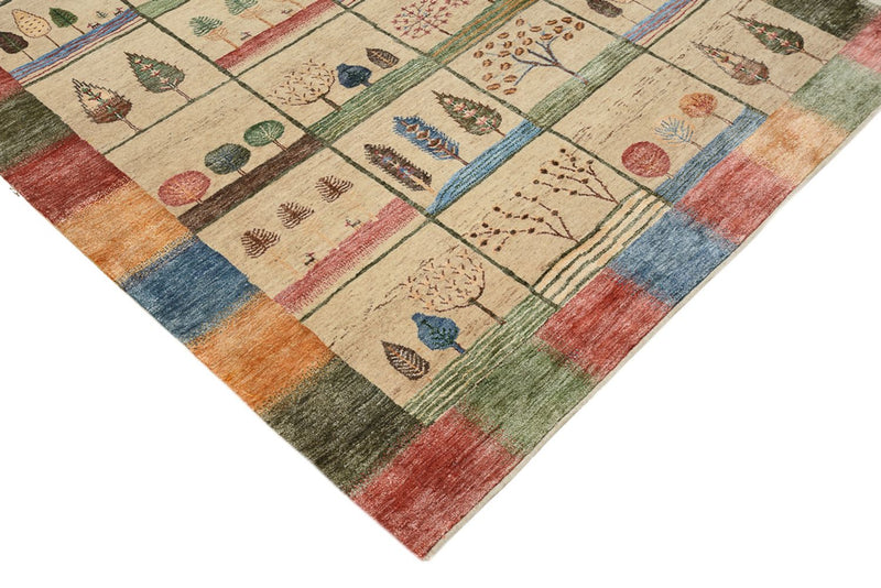 Gabbeh Teppich - Loribaft Indus - 201 x 157 cm - mehrfarbig