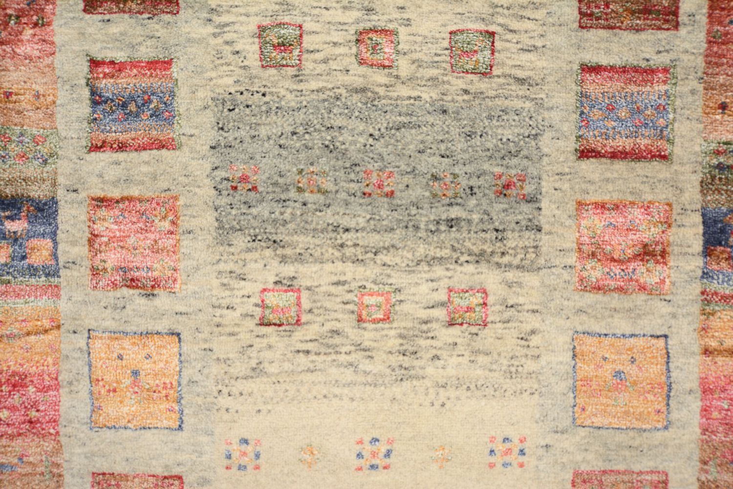 Läufer Gabbeh - Loribaft Indus - 306 x 84 cm - dunkelbeige