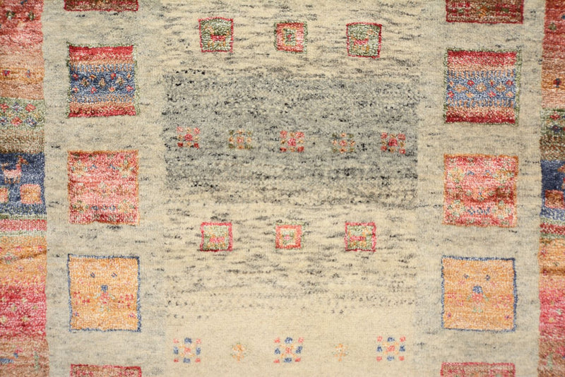 Läufer Gabbeh - Loribaft Indus - 306 x 84 cm - dunkelbeige