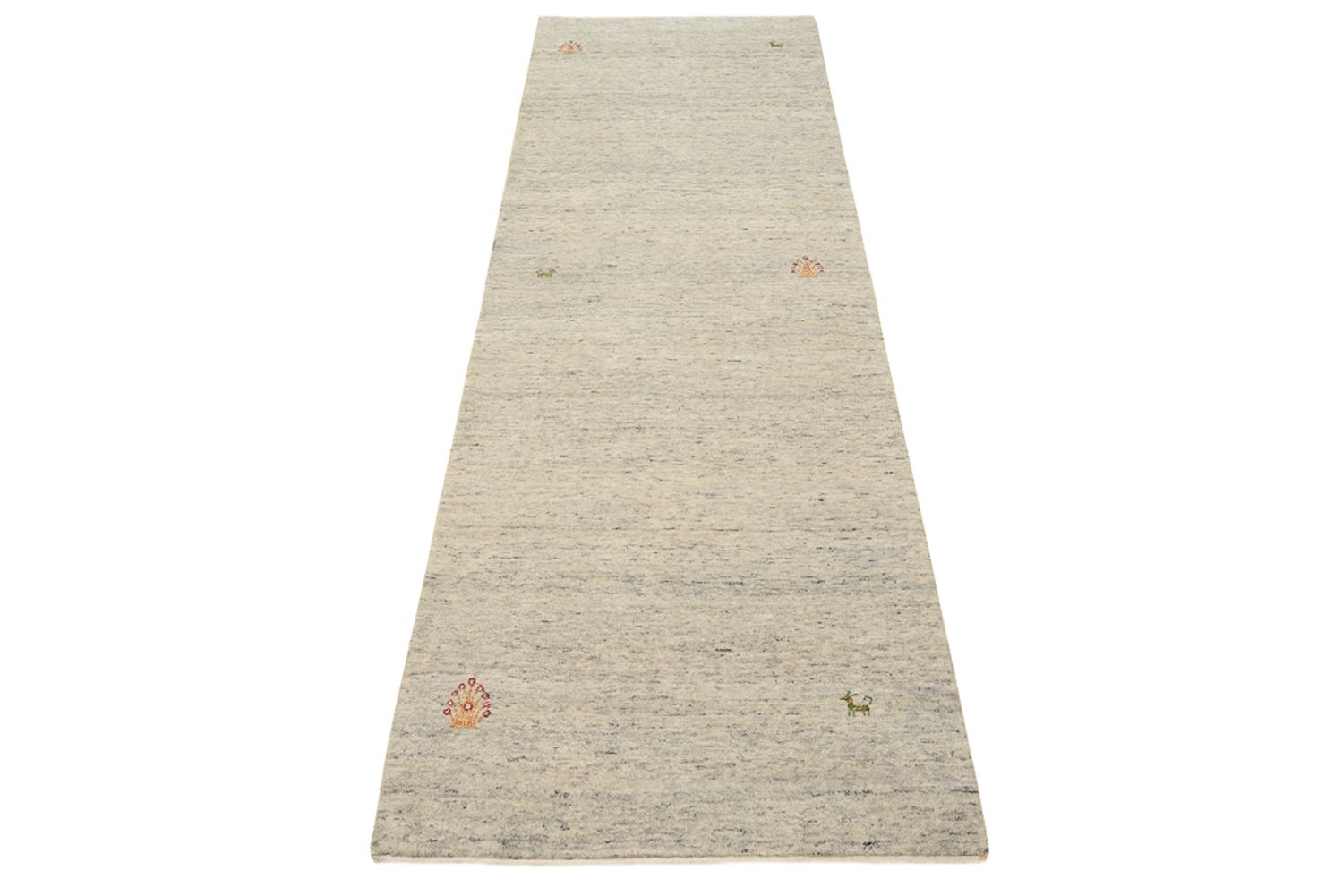 Läufer Gabbeh - Loribaft Indus - 238 x 82 cm - dunkelbeige