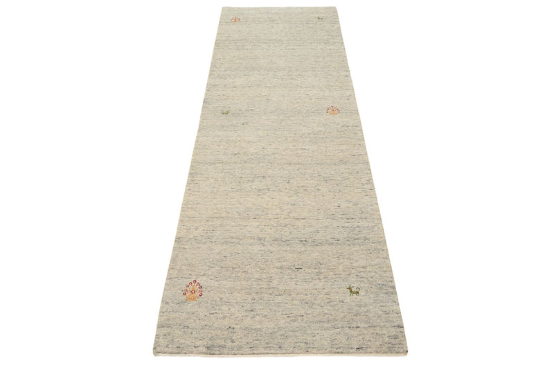 Läufer Gabbeh - Loribaft Indus - 238 x 82 cm - dunkelbeige