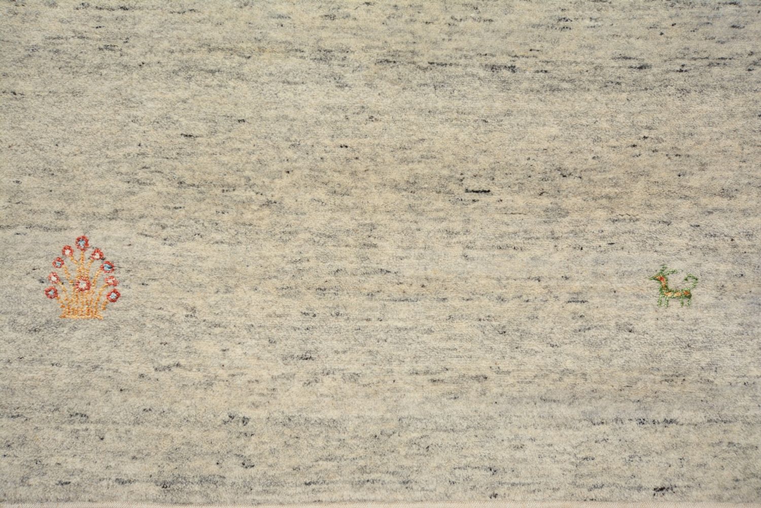 Läufer Gabbeh - Loribaft Indus - 238 x 82 cm - dunkelbeige
