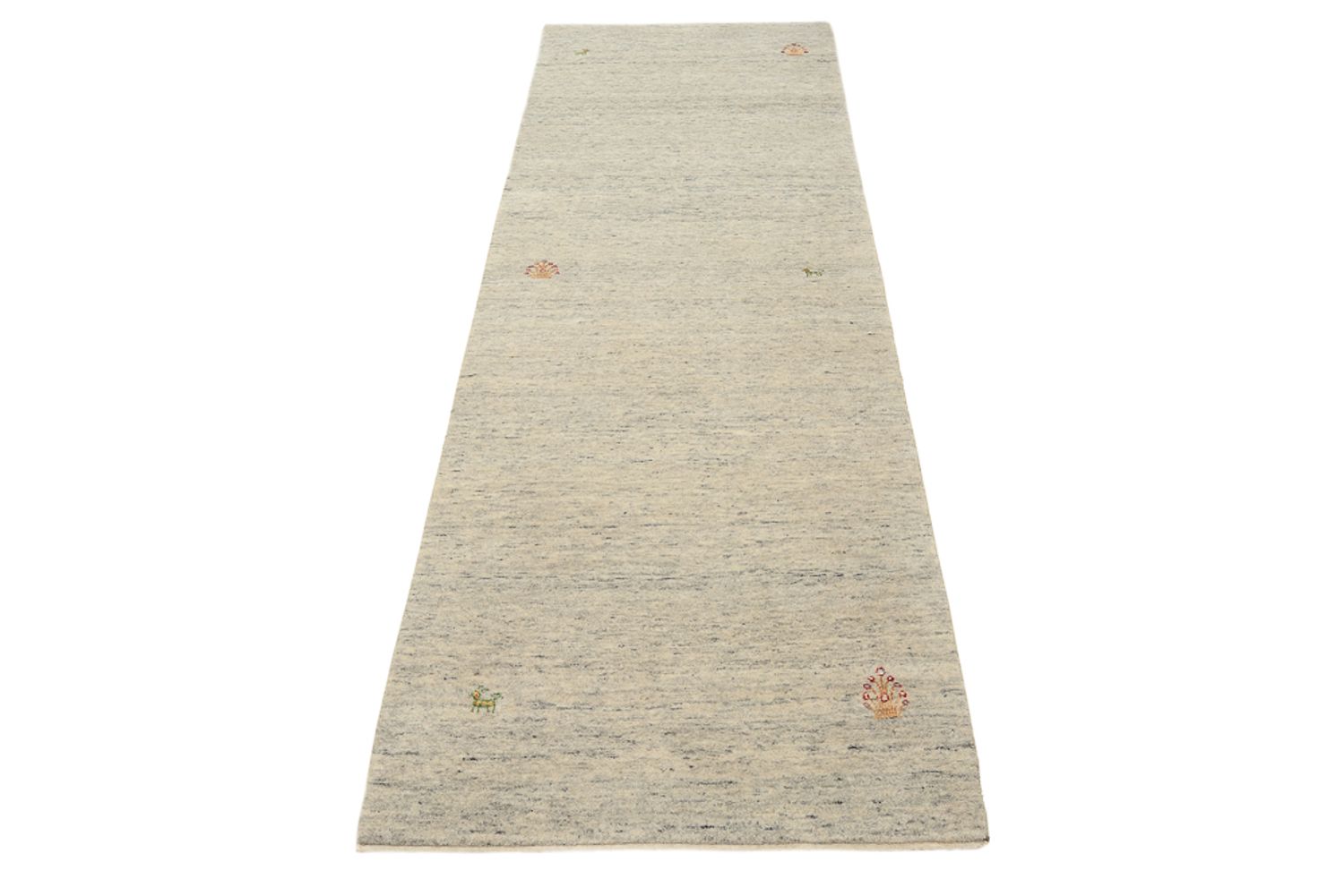 Läufer Gabbeh - Loribaft Indus - 237 x 82 cm - dunkelbeige