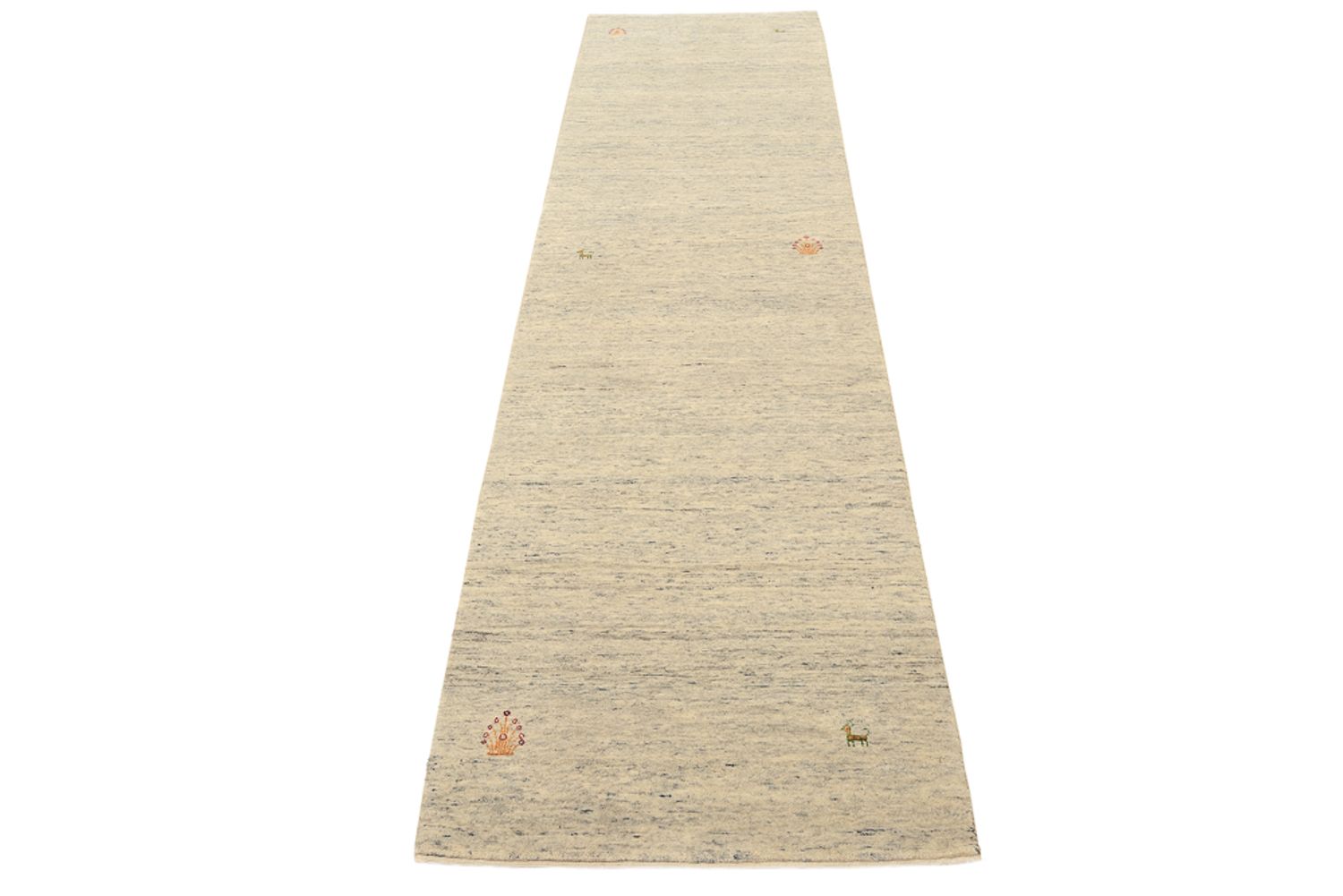 Läufer Gabbeh - Loribaft Indus - 295 x 80 cm - dunkelbeige