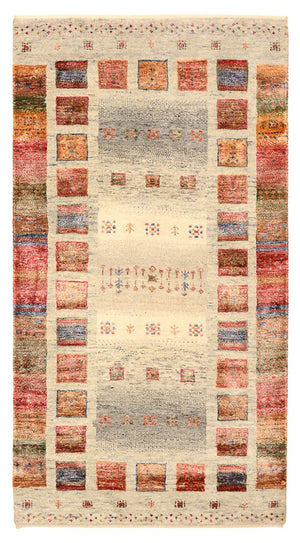 Gabbeh Teppich - Loribaft Indus - 139 x 74 cm - mehrfarbig