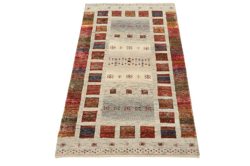 Gabbeh Teppich - Loribaft Indus - 139 x 74 cm - mehrfarbig