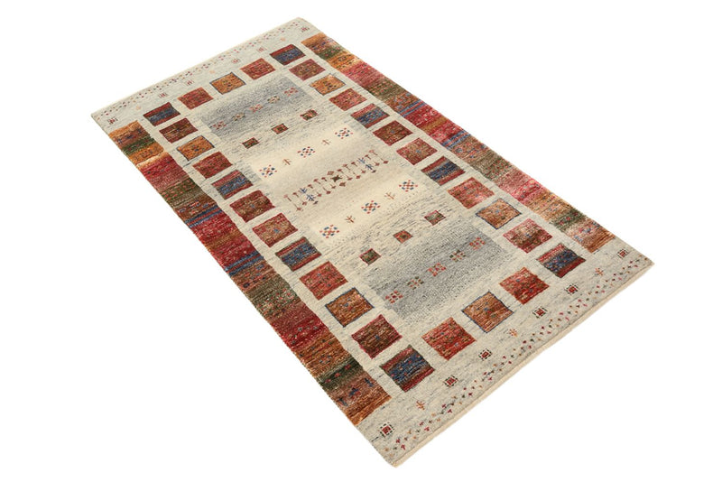 Gabbeh Teppich - Loribaft Indus - 139 x 74 cm - mehrfarbig
