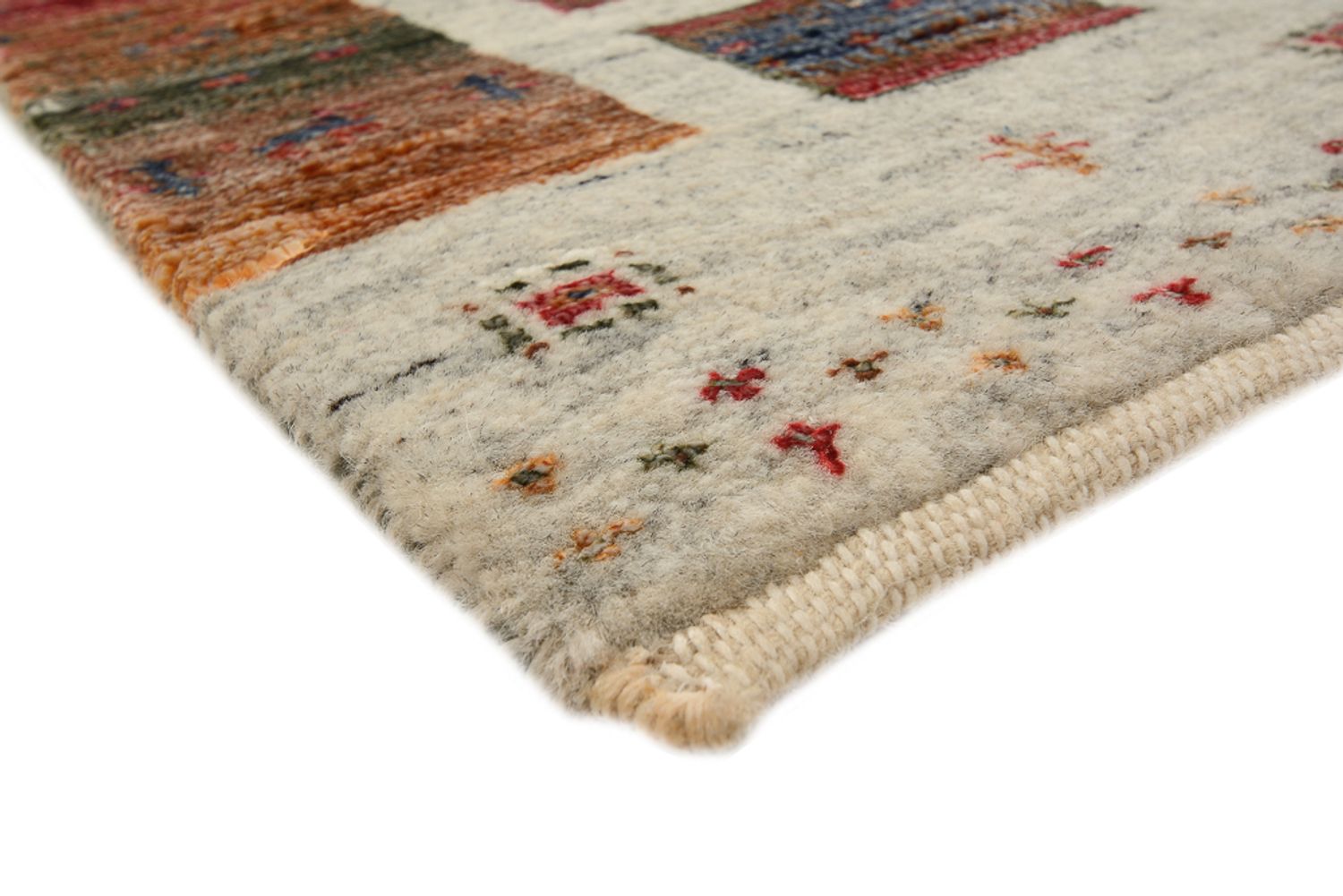 Gabbeh Teppich - Loribaft Indus - 139 x 74 cm - mehrfarbig