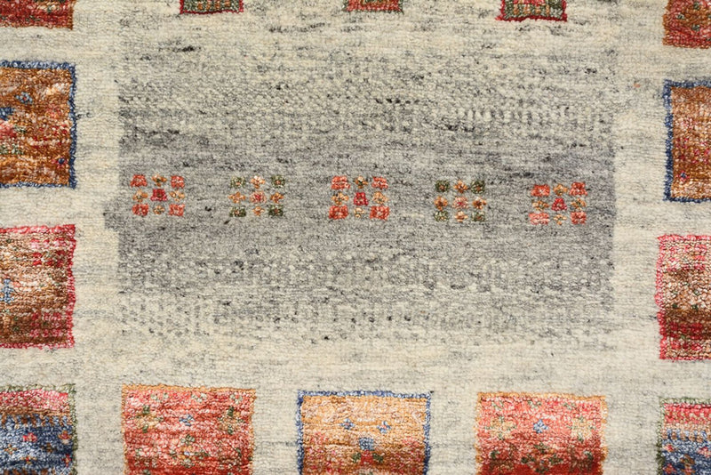 Gabbeh Teppich - Loribaft Indus - 139 x 74 cm - mehrfarbig
