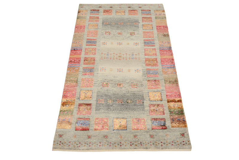 Gabbeh Teppich - Loribaft Indus - 139 x 74 cm - mehrfarbig