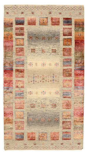 Gabbeh Teppich - Loribaft Indus - 140 x 75 cm - mehrfarbig