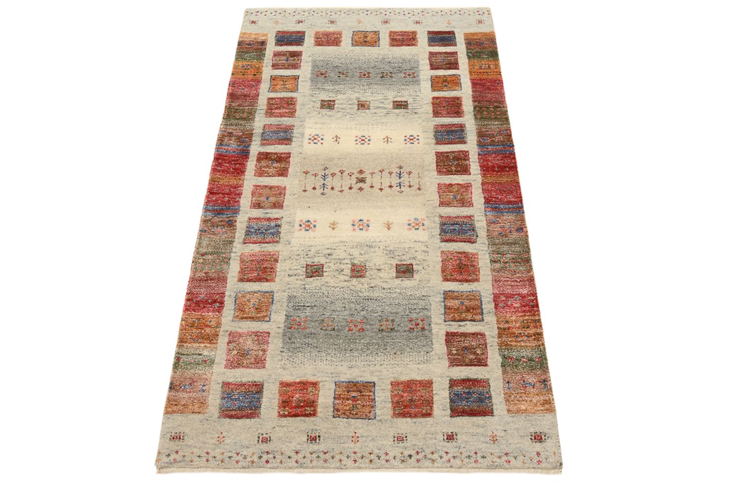 Gabbeh Teppich - Loribaft Indus - 140 x 75 cm - mehrfarbig