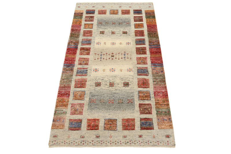 Gabbeh Teppich - Loribaft Indus - 140 x 75 cm - mehrfarbig