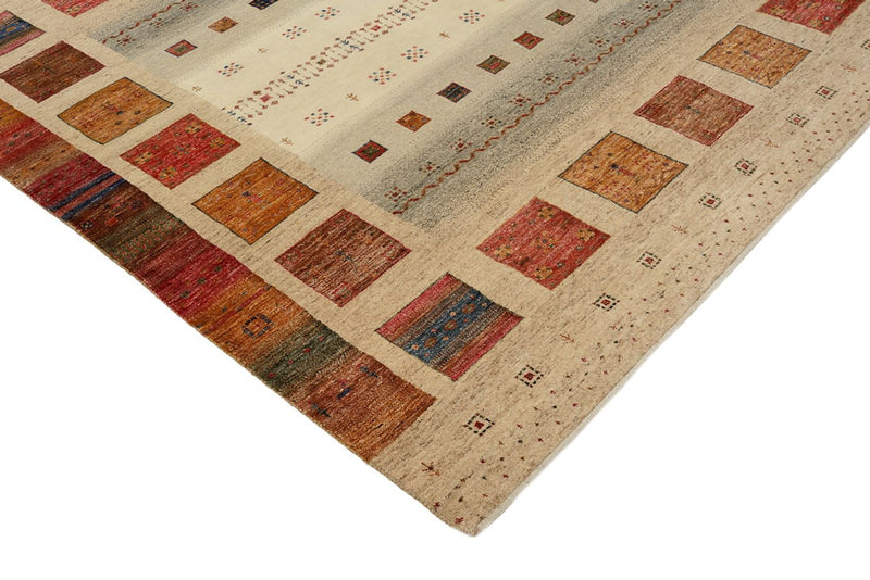 Gabbeh Teppich - Loribaft Indus quadratisch  - 205 x 203 cm - mehrfarbig