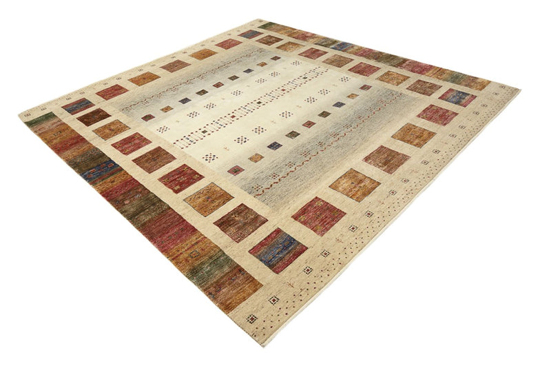 Gabbeh Teppich - Loribaft Indus quadratisch  - 253 x 249 cm - mehrfarbig