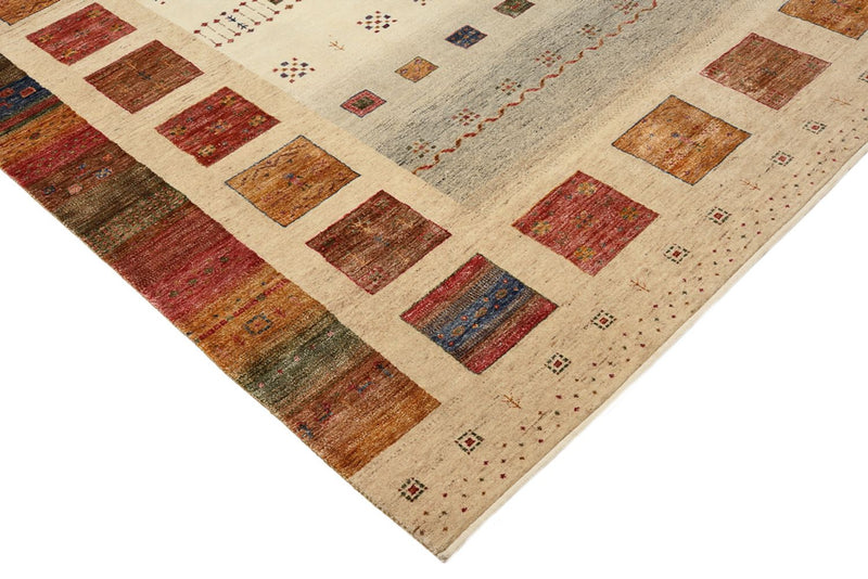 Gabbeh Teppich - Loribaft Indus quadratisch  - 253 x 249 cm - mehrfarbig