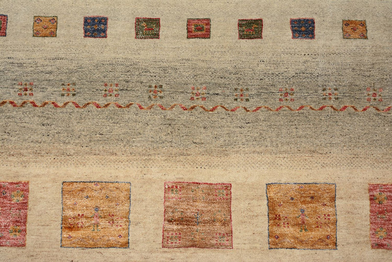Gabbeh Teppich - Loribaft Indus quadratisch  - 253 x 249 cm - mehrfarbig